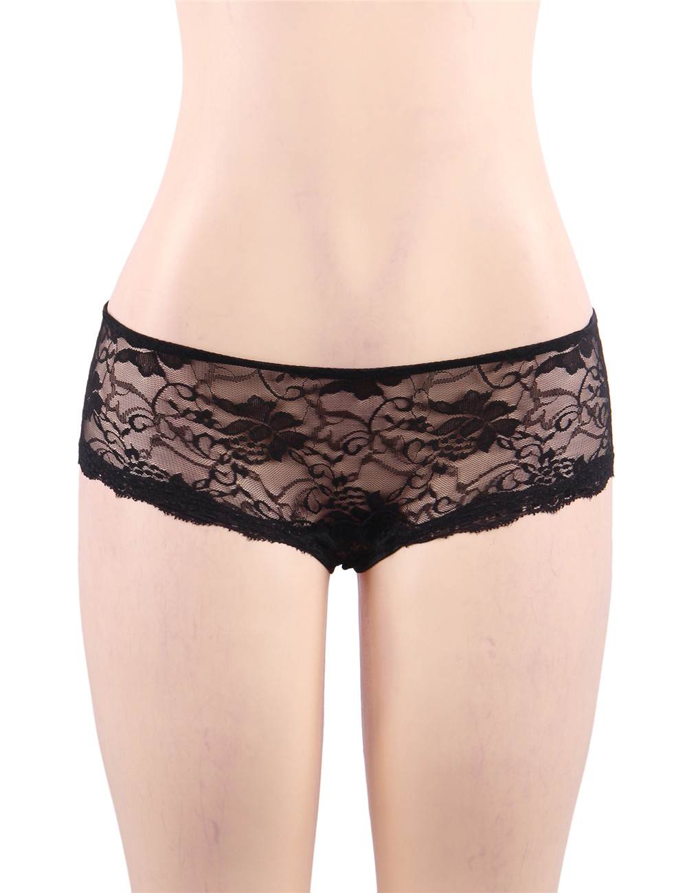 Open Crotch Floral Lace Panty - Image 3