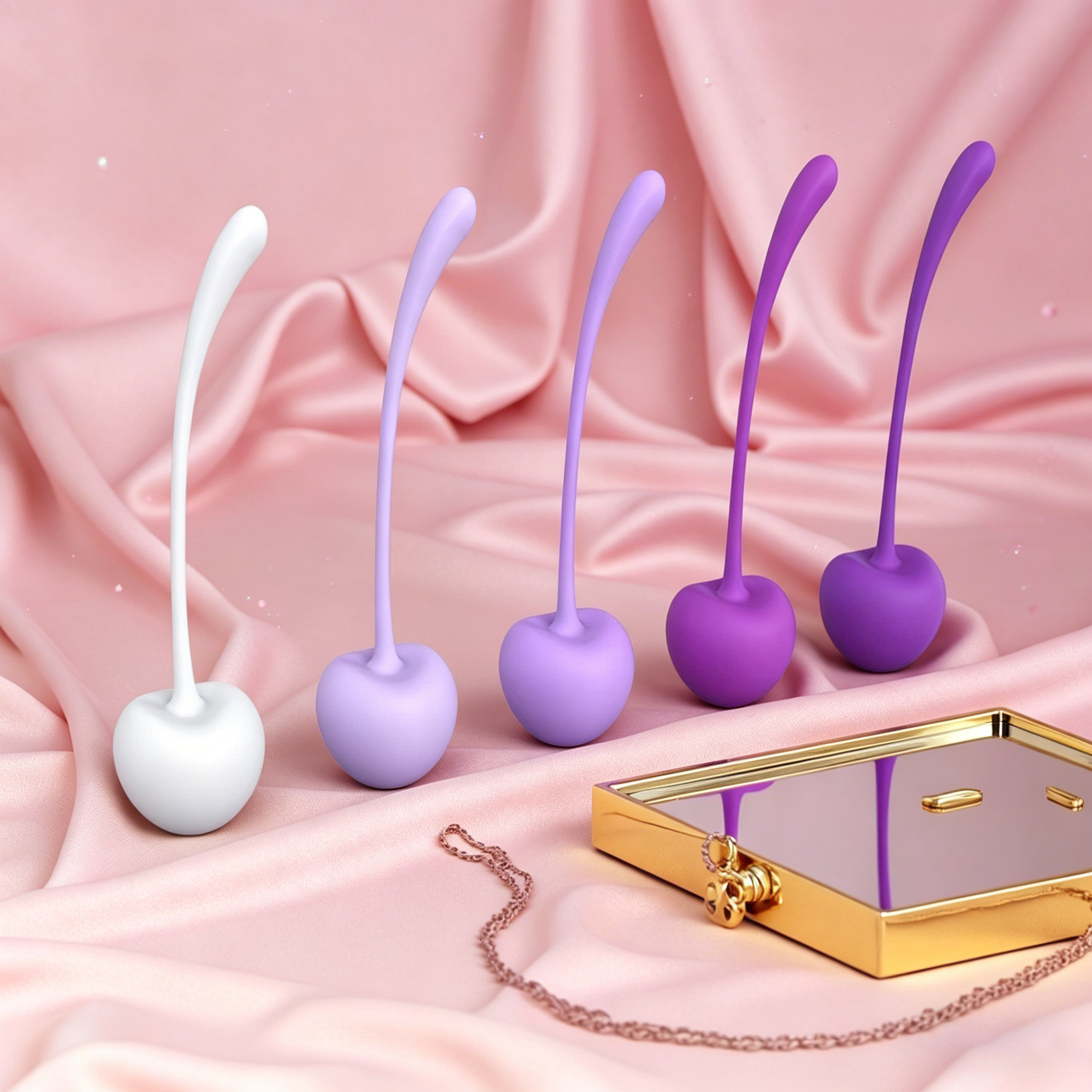 SeaHeart Cherry Progressive Kegel Balls | Free Shipping Worldwide